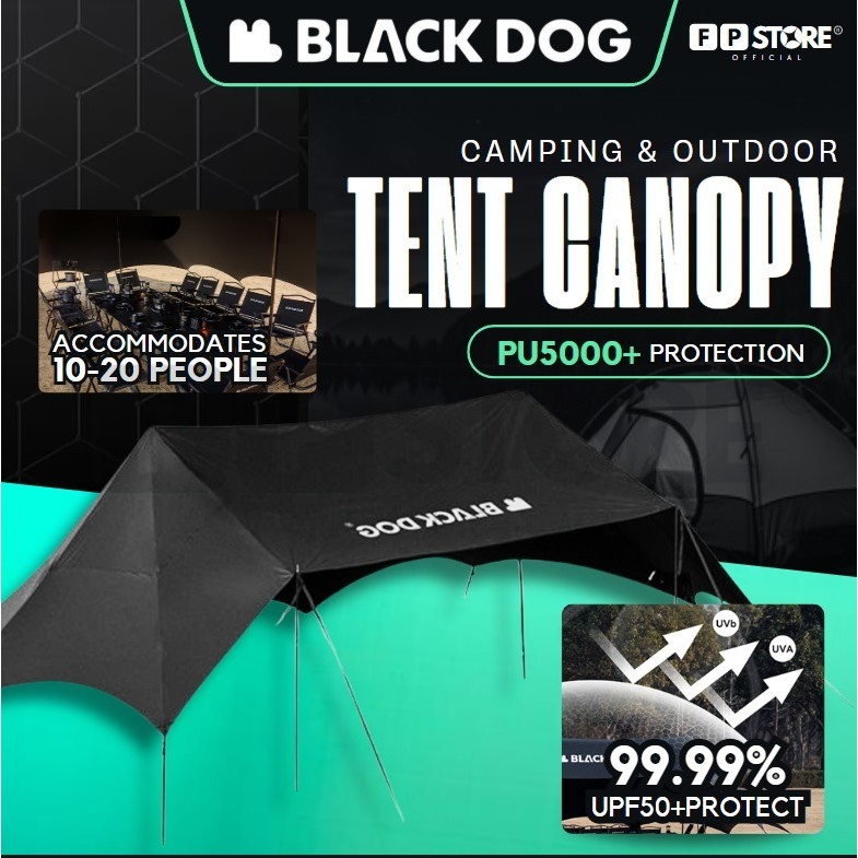 [ COD READY STOCK ] BLACKDOG Large Flysheet Canopy Outdoor Sunshade ...