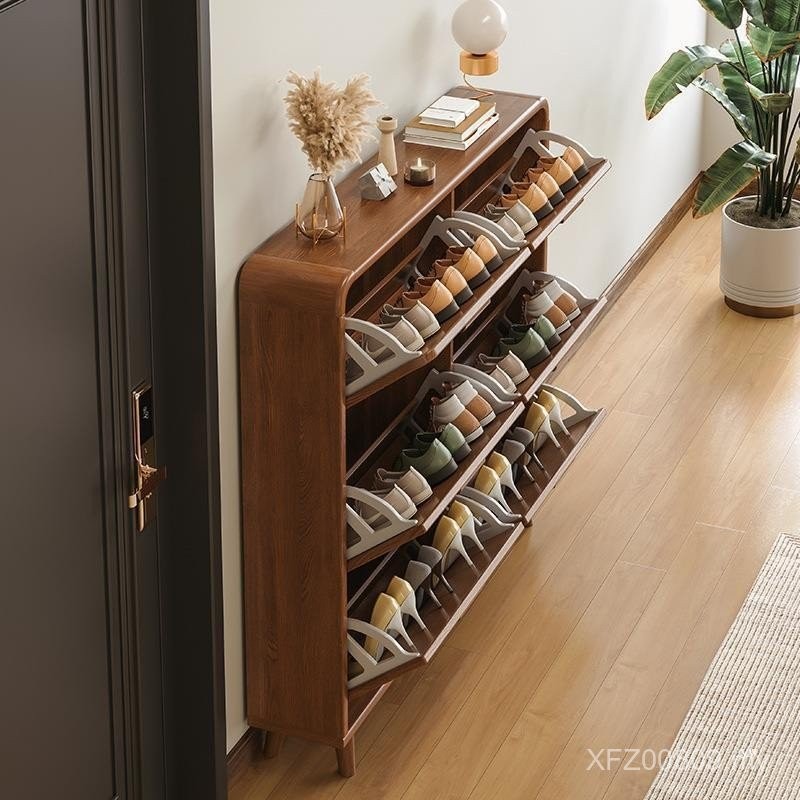 Entrance Ultra-Thin Storage Cabinet Shoe Rack Entrance Door Narrow ...