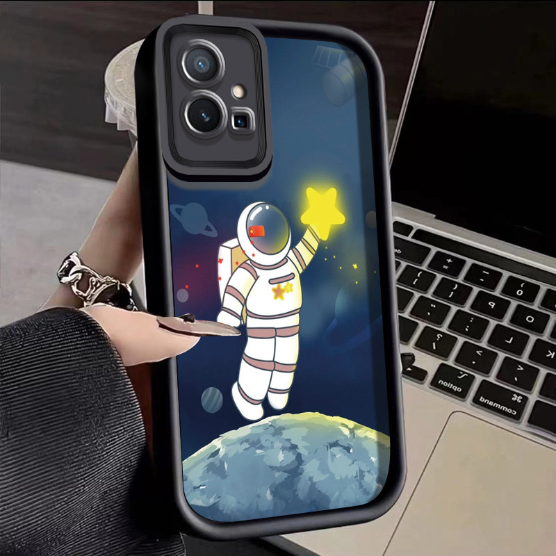 For VIVO Y55 5G Y75 5G Y33e 5G Y33s 5G Y55s 5G Y52T 5G Case Astronauts ...