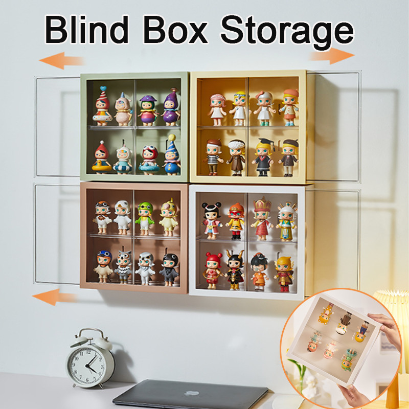 Wall Mounted Miniature Acrylic Display Storage Case Clear Display ...
