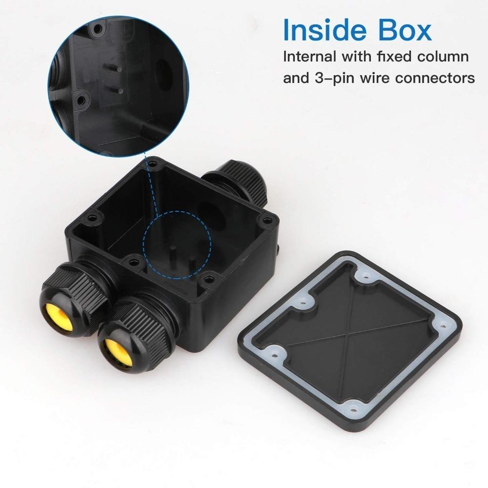 DEMO3 Electrical Junction Box,Tee 1 In 2 Out With Terminal G712 IP68 3 ...