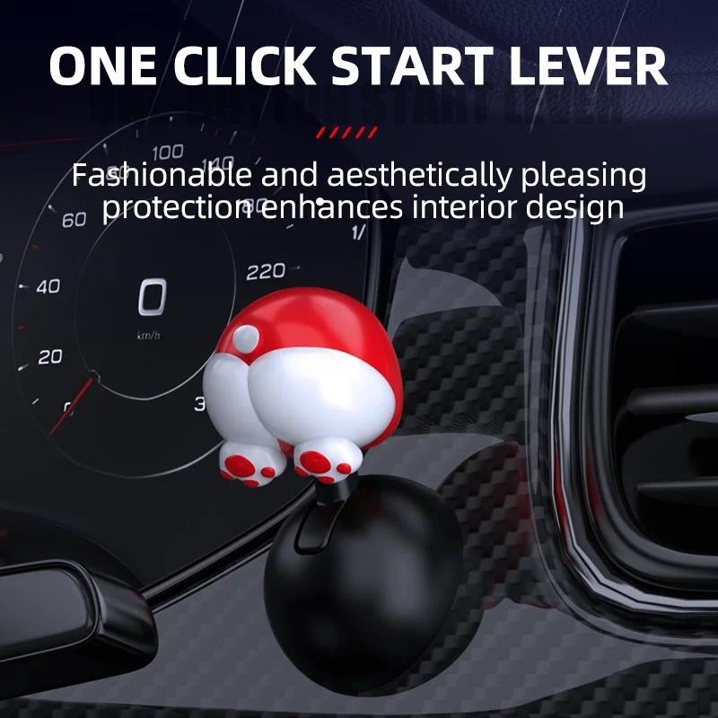 2024 New Car One-button Start Button Butt Rocker Car Engine Start and ...
