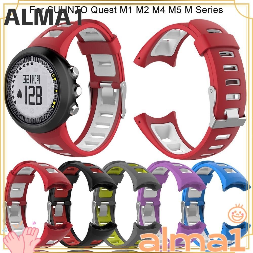 ALA Watch Band Watch Smart Watch Strap Silicone Accessories Dual Color Wristband for SUUNTO Quest M1 M2 M4 M5 M Series Shopee Malaysia