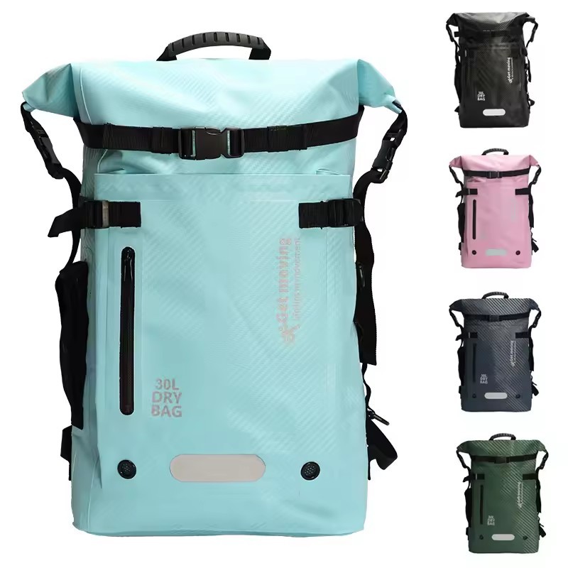 30L Waterproof Large Capacity Carbon Fiber Backpacks River Tracing Bags ...
