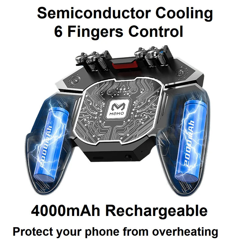 MEMO Mobile Cooling Game controller six finger operation controller ...
