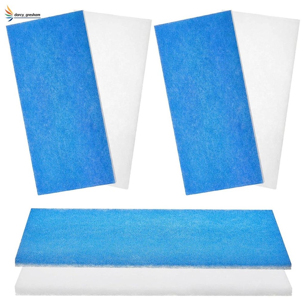 Terpovery Airbrush Spray Booth Replacement Filters - 4 Pack, Fiberglass, 16x7.25x0.88 Inches, Compatible With Master, Paasche
