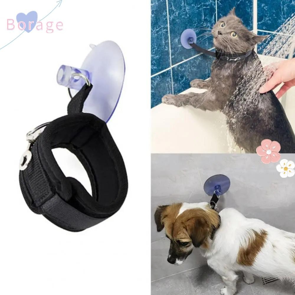 BORRAONE Cat Bathing Restraint, Nylon Short Cat Shower Fixer, Gifts