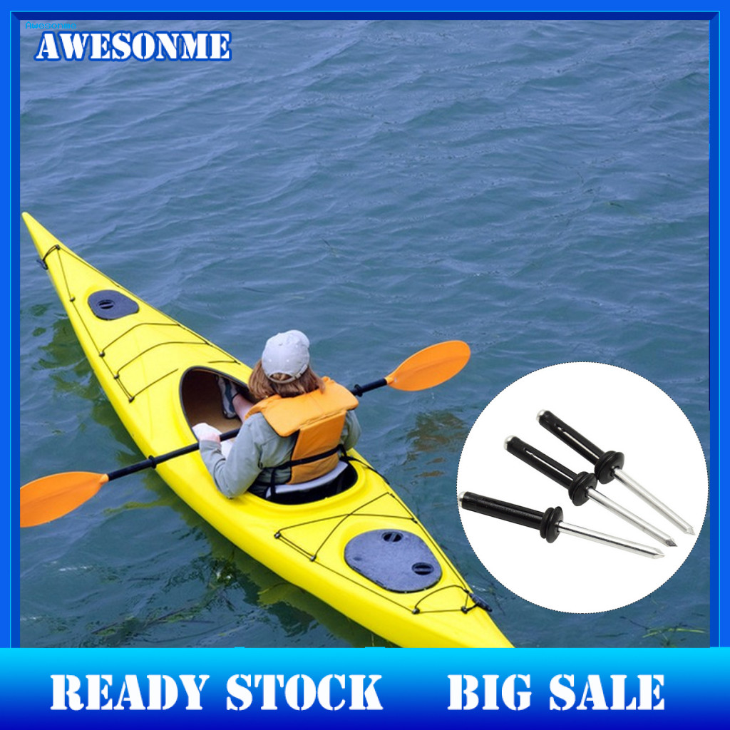 Easytouse Boat Rivets 10pcs Kayak Rivets Kit with Orings for Rustproof Canoe Boat Accessories