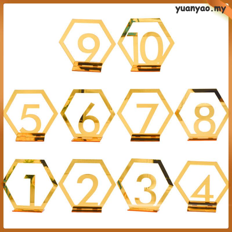 Table Number Cards Wedding Place Chair Signs Plate Restaurant Numbers ...