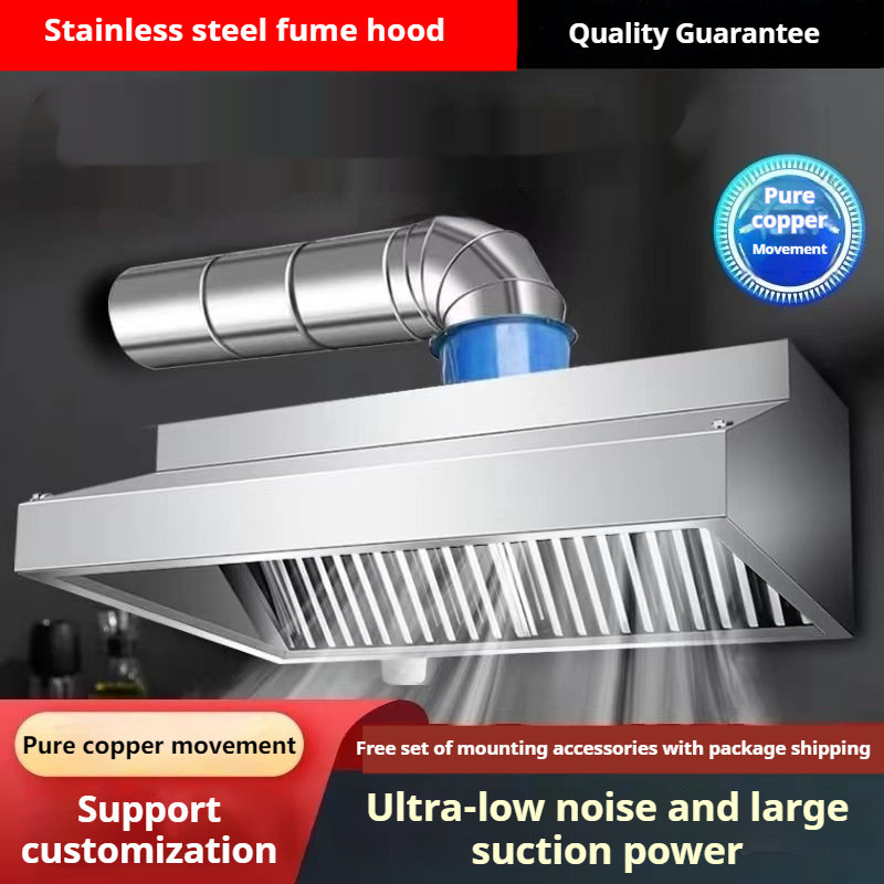 120CM/4KAKI EXHAUST HOOD KITCHEN COMMERCIAL STAINLESS STEEL COOKING ...