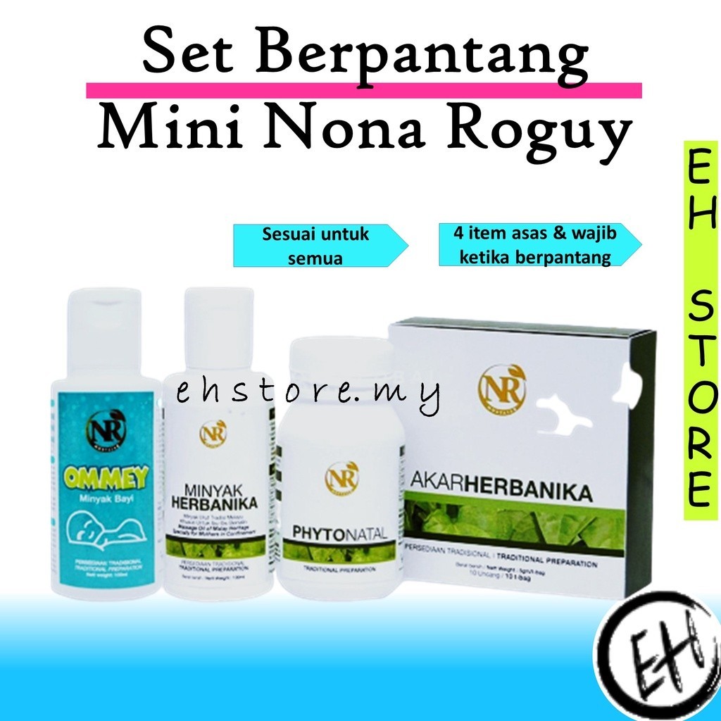 Nona Roguy Mini Set Produk Berpantang Set Bersalin Shopee Malaysia