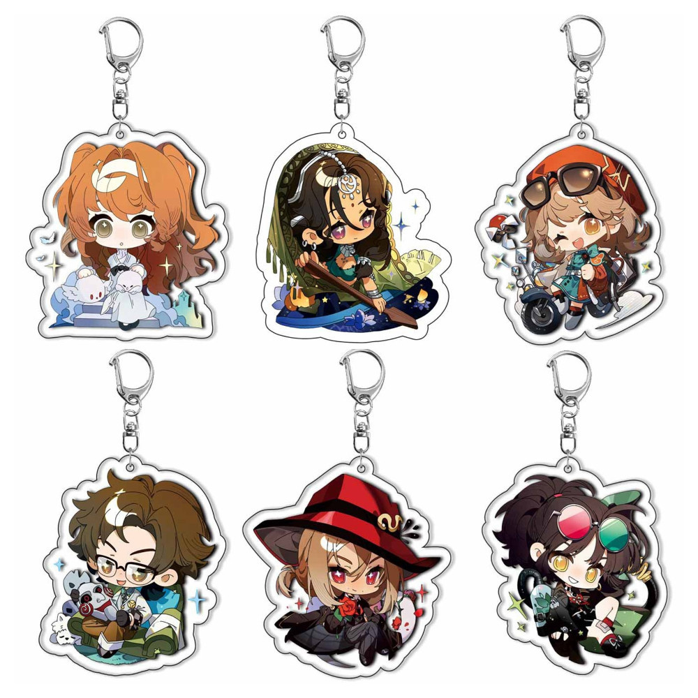Anime Game Keychain Reverse:1999 Cartoon Figure Pendant Keyring for ...
