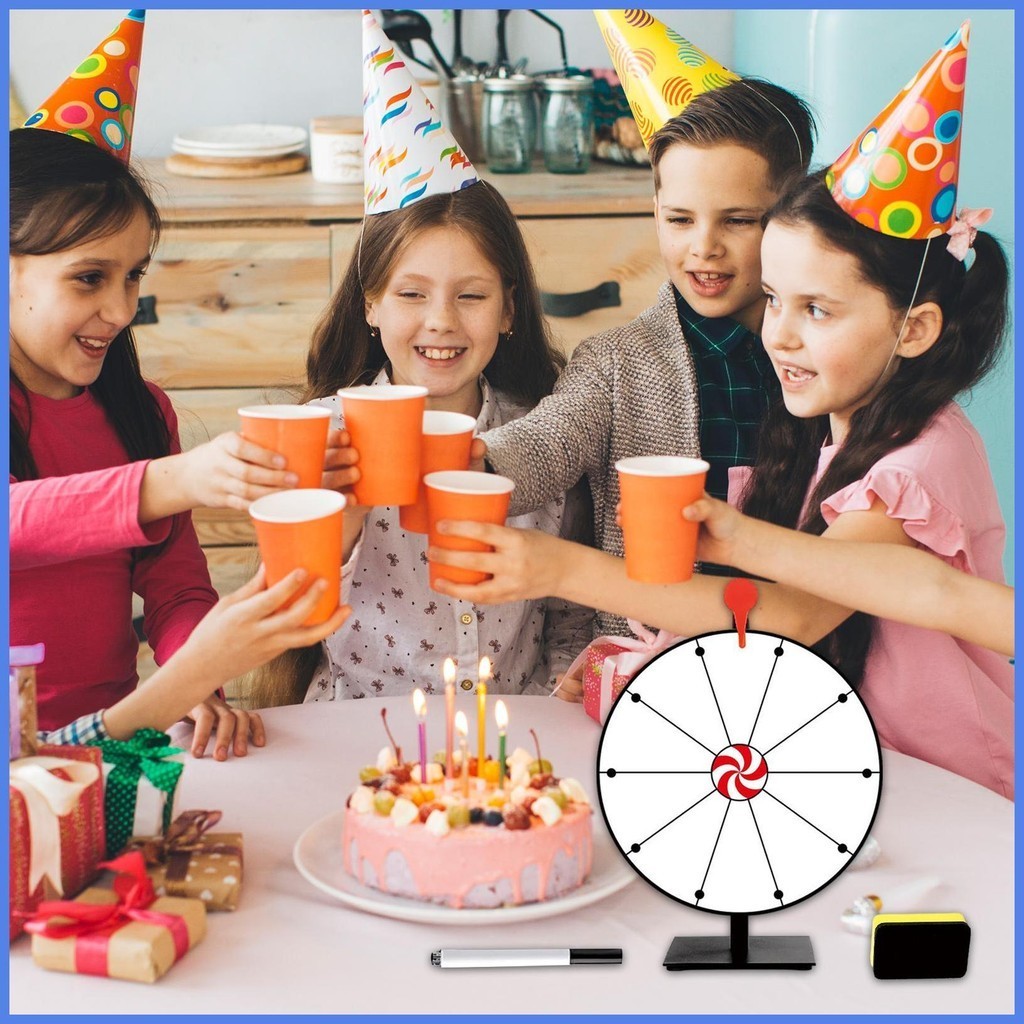 White Rotating Wheel Roulette Wheel Lottery Activity Turntable Erasable ...