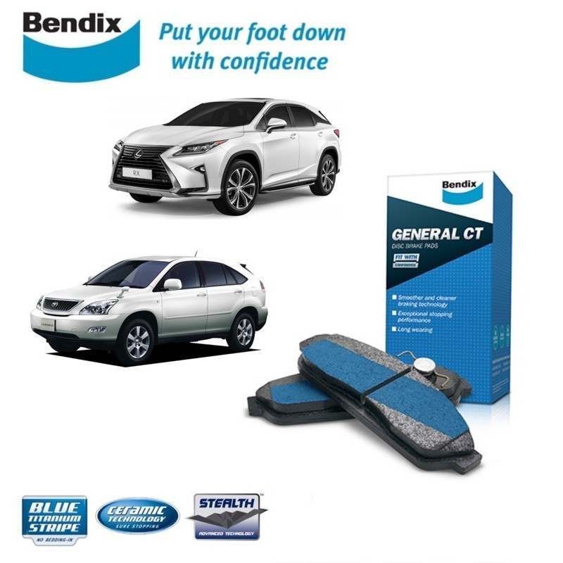 Original Bendix DB1517GCT Front Brake Pad - Toyota Harrier ACU30 MCU30 ...