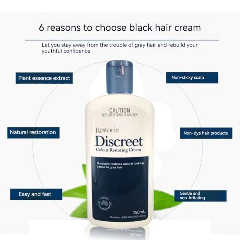 3 X 250ml Restoria Discreet Colour Restoring Cream Hair Treatment