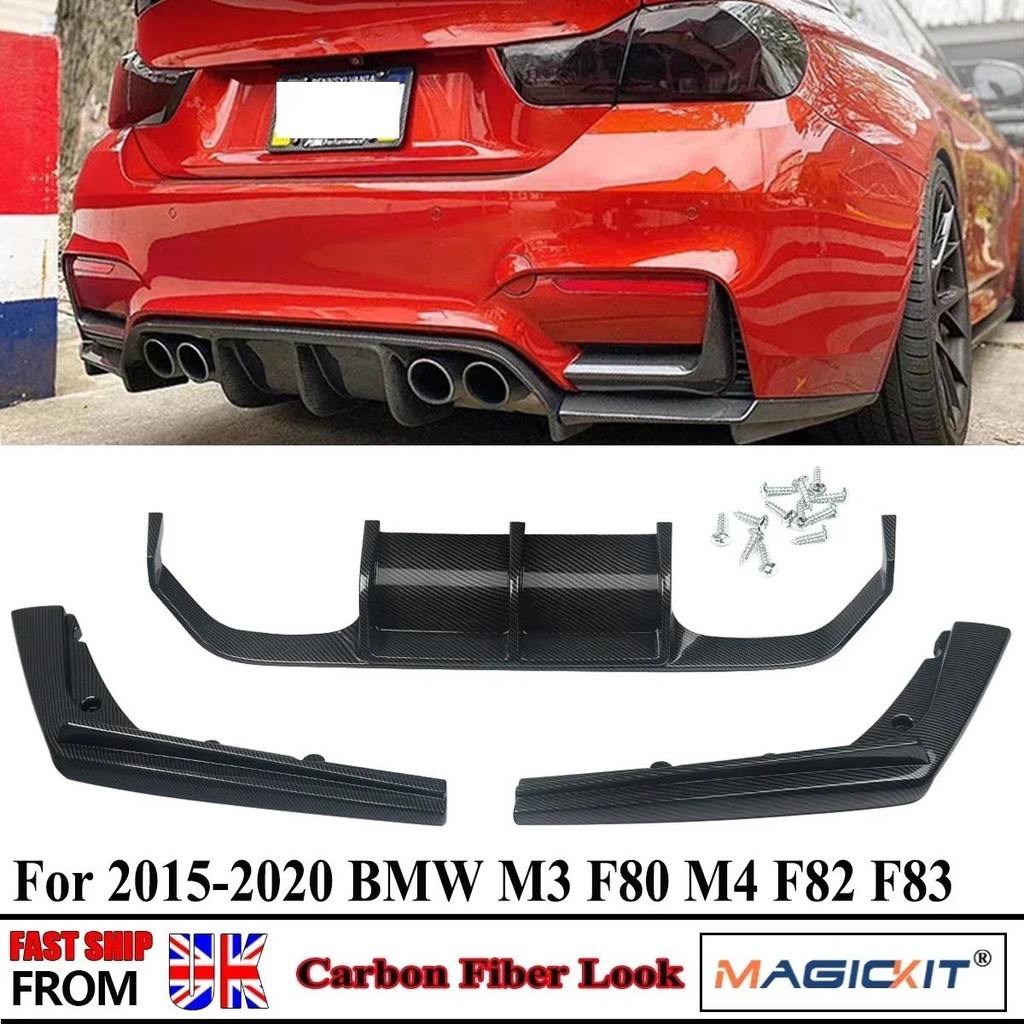 F80 Car Rear Bumper Diffuser Spoiler Lip Splitter Rear Bumper Lip ...