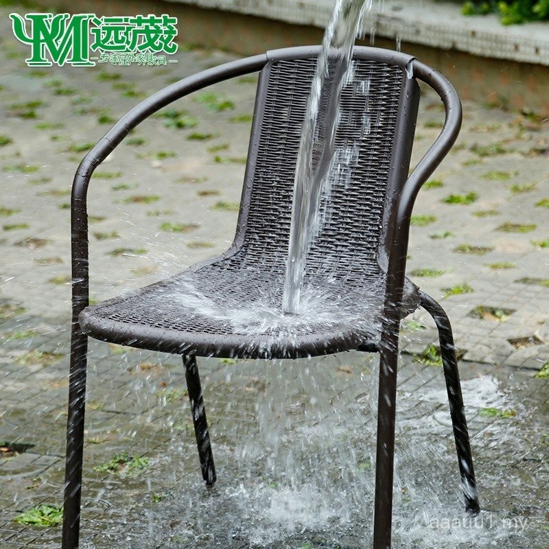 Yuanmao Outdoor Chair Courtyard Open-air Table Chair Balcony Rattan ...