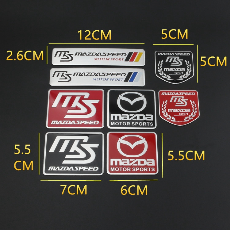 1pcs Mazda 3 Mazda 5 Angkesella CX5 Atz Metal Car Sticker Modified MS ...