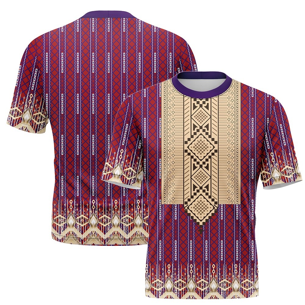 Minority style 3D printed T-shirt, Southeast Asian ethnic embroidery ...