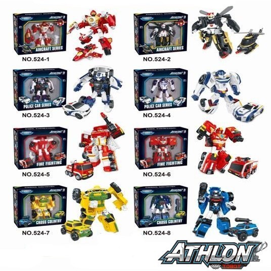 Tobot Athlon 3 Robot Figure ( Mini Series Transforming Robot, 5 INCH ...