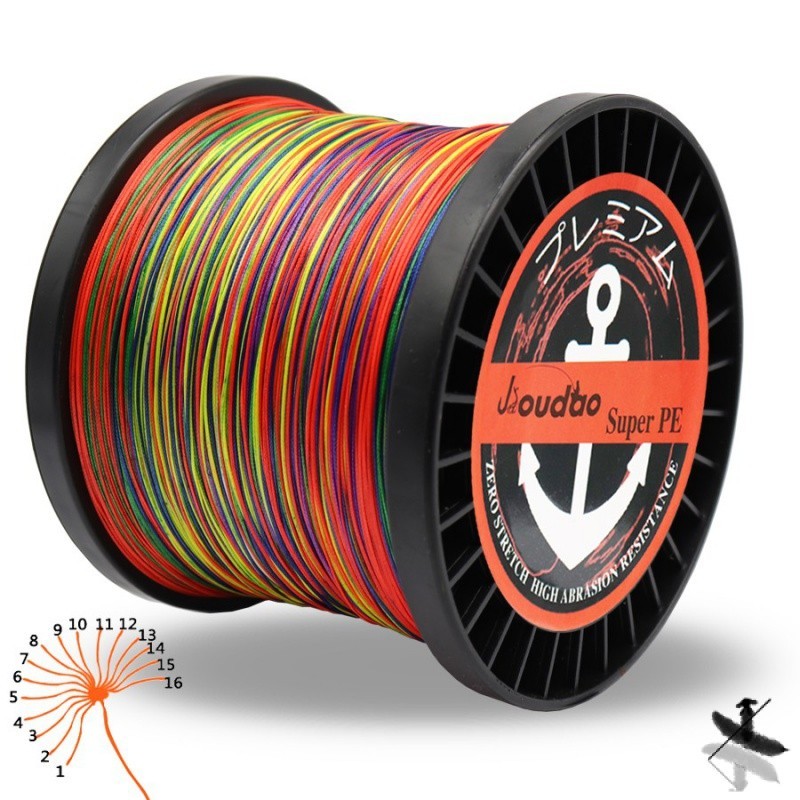 Tali Pancing Fishing line rope 16 strands 300m 500m1000m1500m PE ...