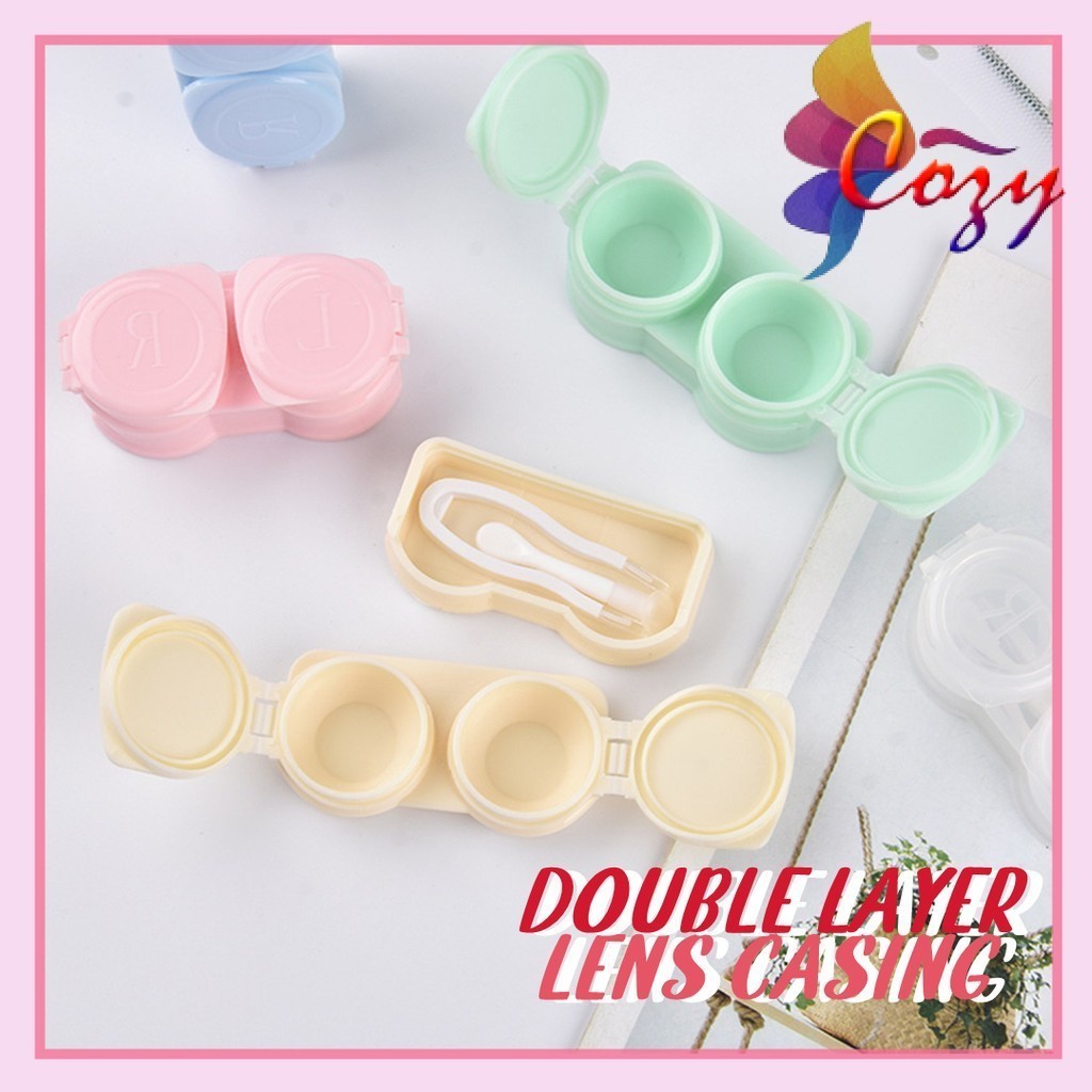 EGG Double Layer Contact Lens lenses case colour contact lenses casing ...
