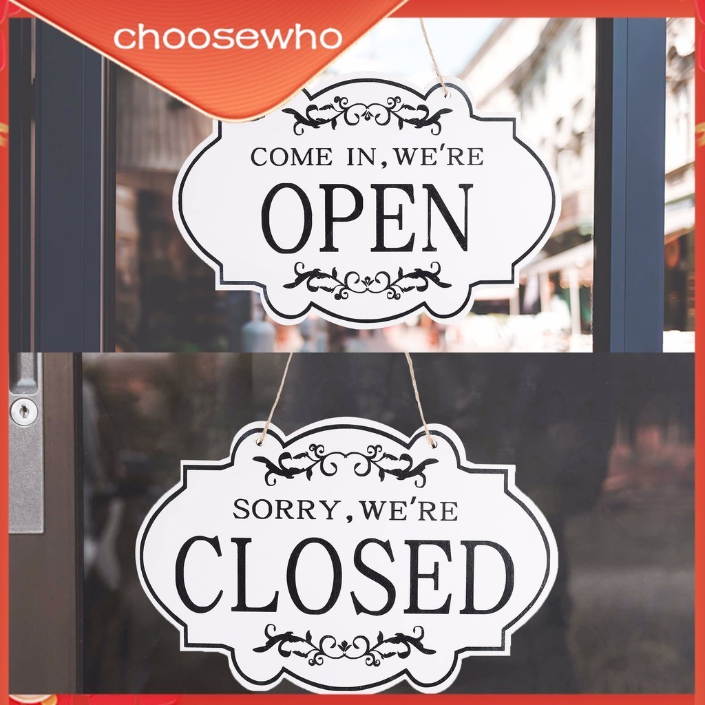 【Choo】Easy-to-install Open Closed Sign Board For Indoor And Outdoor ...