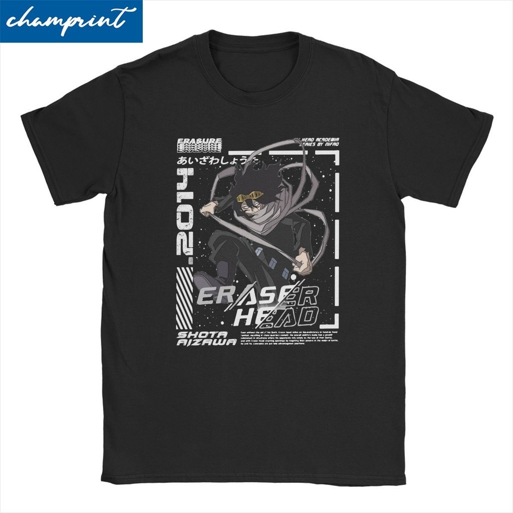 Eraser Head Aizawa Shouta My Hero Academia Aesthetic Anime T Shirts Men ...