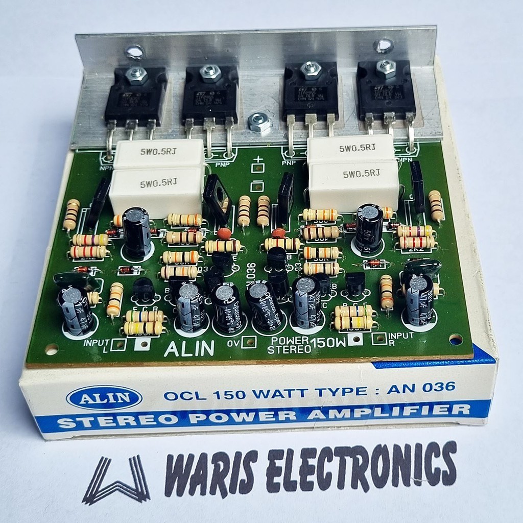 Power amp amplifier kit 150W Watt Stereo OCL transistor Alin AN036