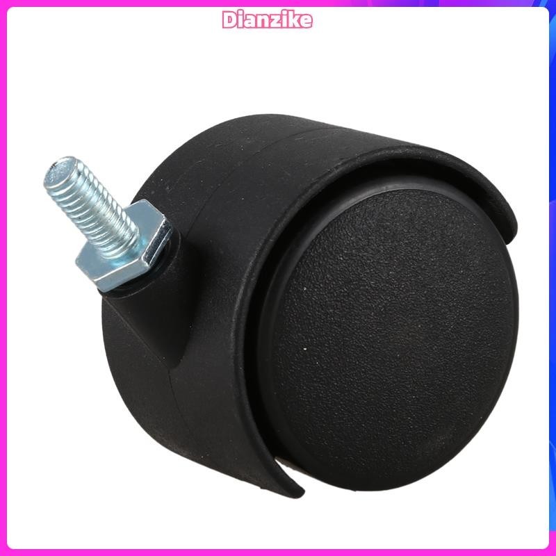 5 Stück Rollen Mit Gewindestift 6 Mm – 40 Mm Lenkrollen, 360° Drehbar, Schwarz, Für Bürostühle, Möbel & Industrie
