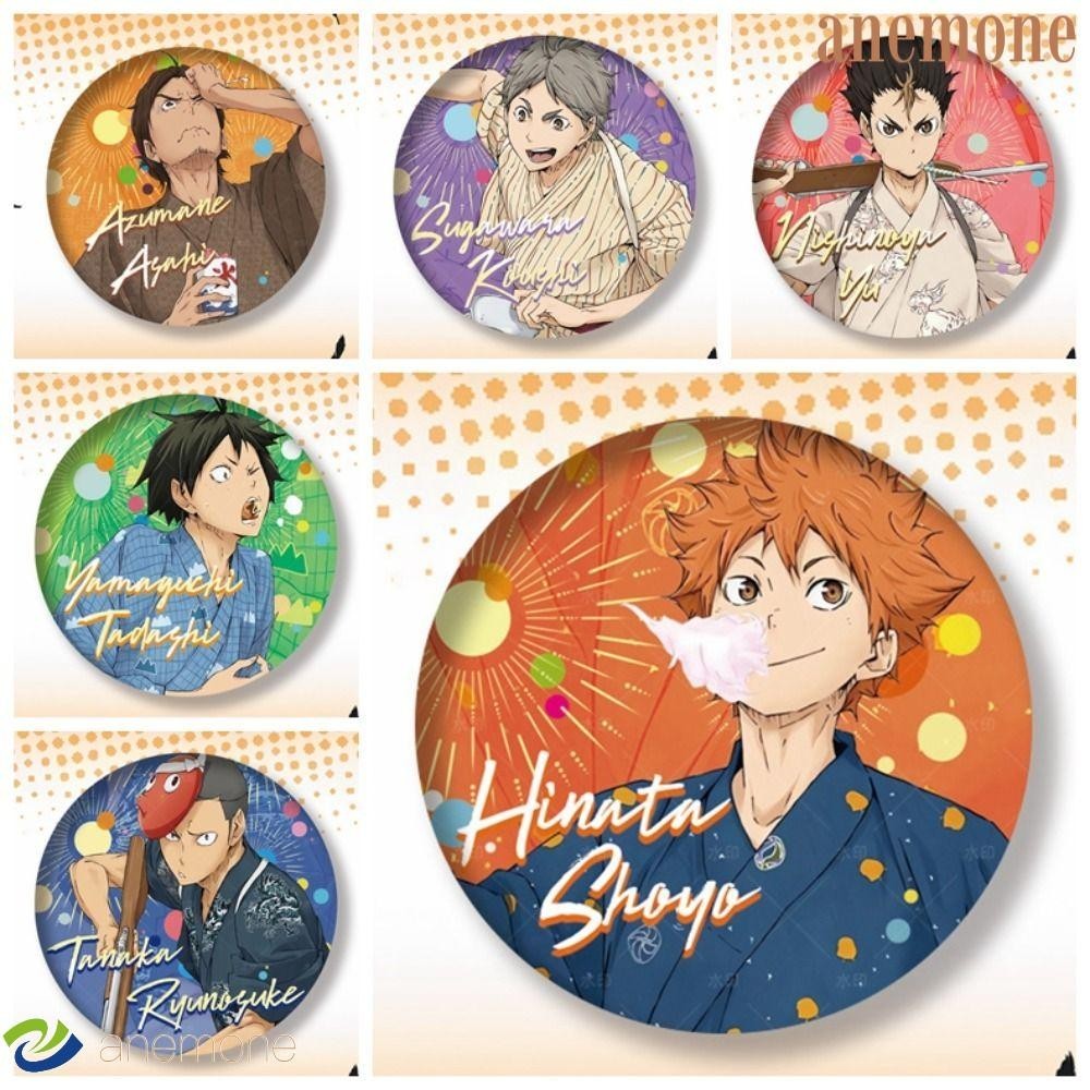 ANEMONE Haikyuu Badge Pin, Hinata Fireworks Conference Series Haikyuu ...