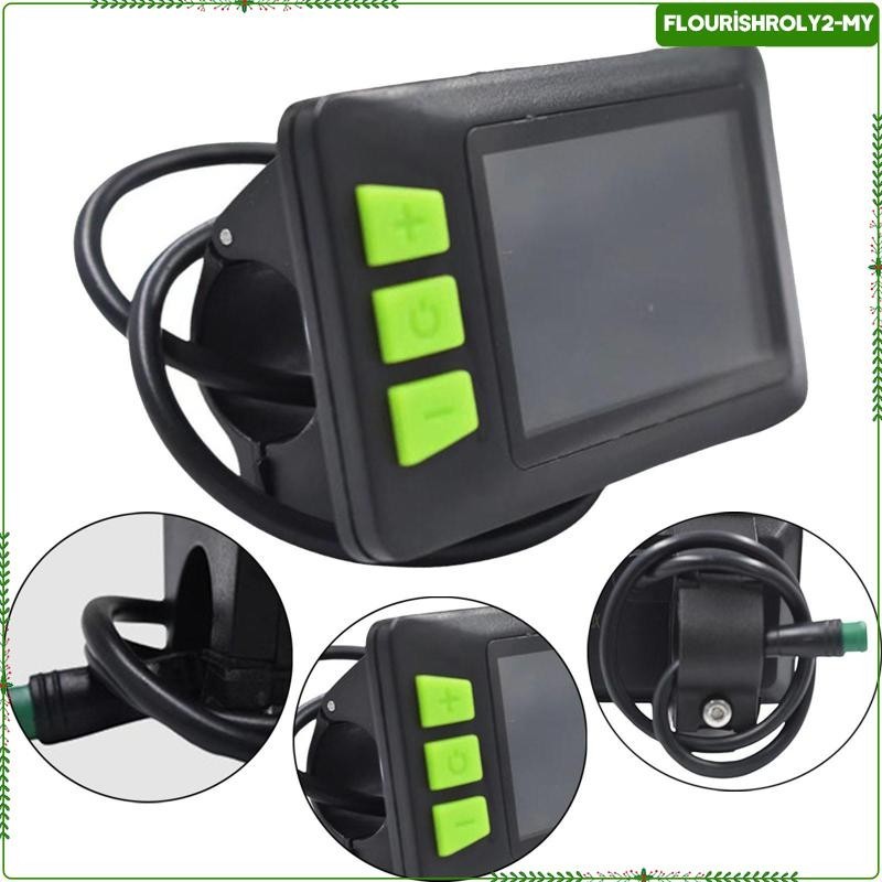 Elektrische Fiets LCD Display P3C 24V-48V 5PIN UART Met USB Opladen - Speed ODO Meter