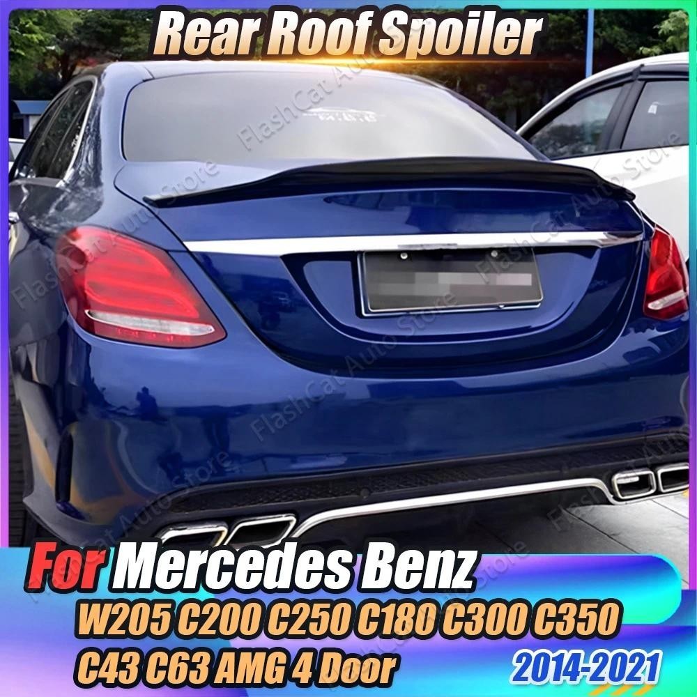 W205 Car Rear Trunk Spoiler Roof Lip Tail Wing For Mercedes Benz C ...