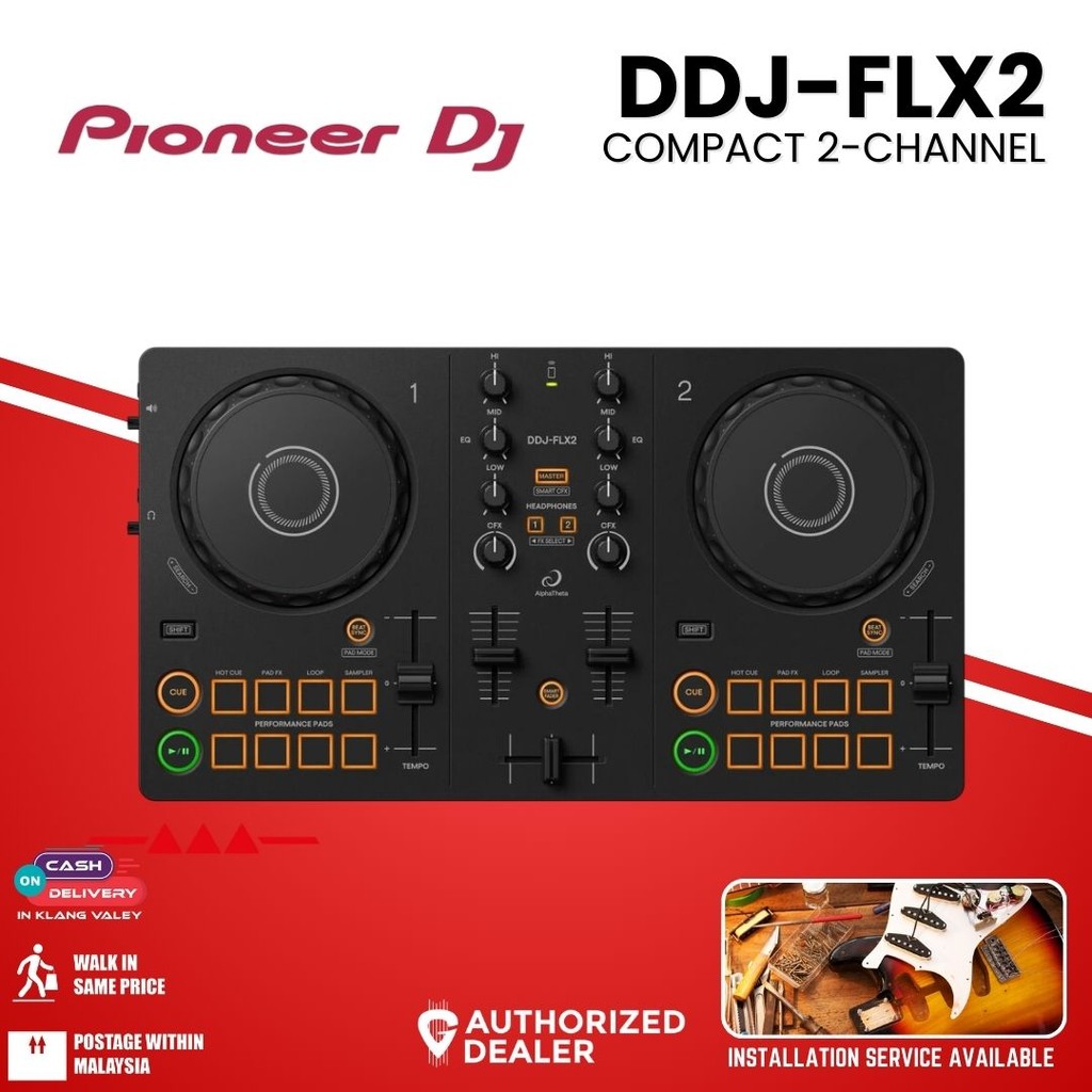 Pioneer DJ DDJ-FLX2 Compact 2-channel DJ controller | Shopee Malaysia