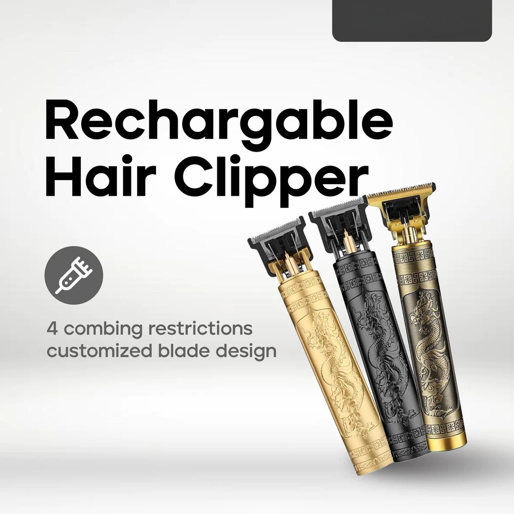 Electric Hair Trimmer Clipper Cutting Machine Home Haircut Men Mesin ...