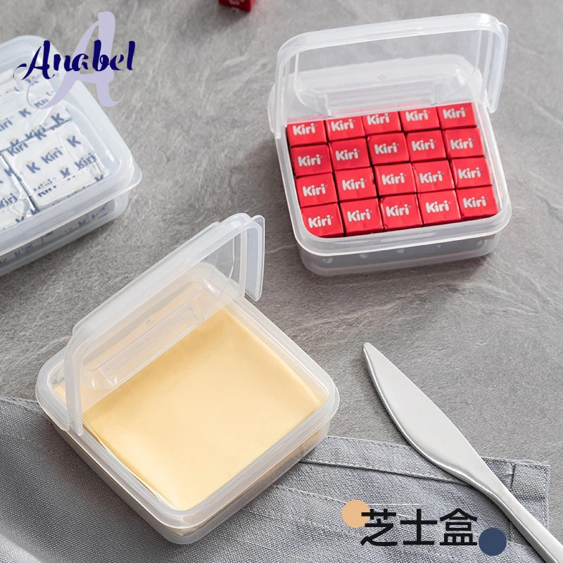 Transparent Mini Box Butter Cheese Storage Box for Draining Fruit ...