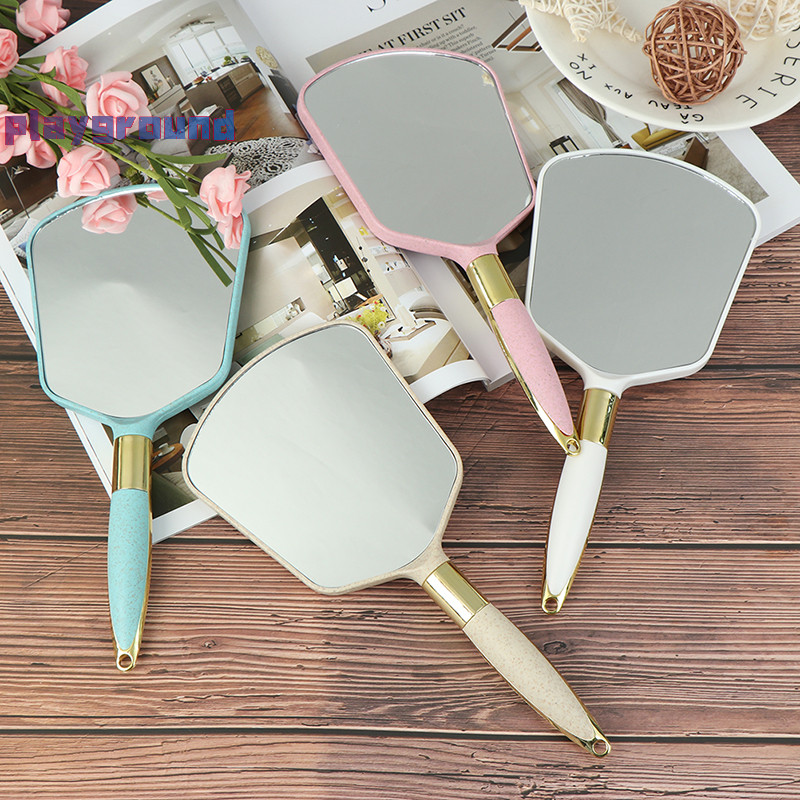 [playground] Plastic Vintage Hand Mirrors Makeup Vanity Mirror