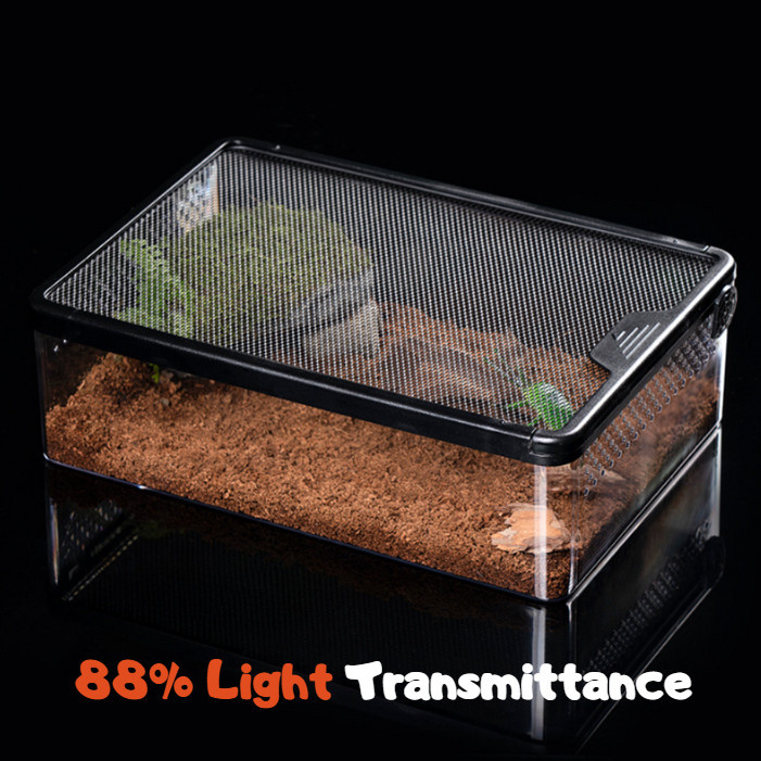 Reptile Breeding Box High Transparency Cage Snake Container Transparent ...