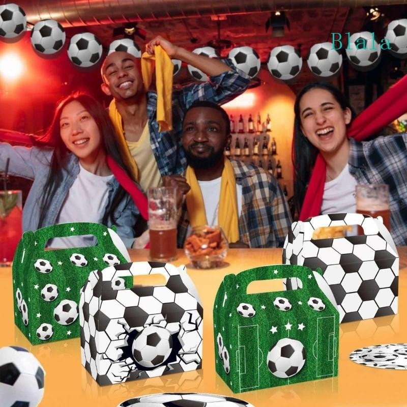 24pcslot Boys Kids Favors Soccer Ball Design Birthday Party Football Theme Mochila Baby Shower