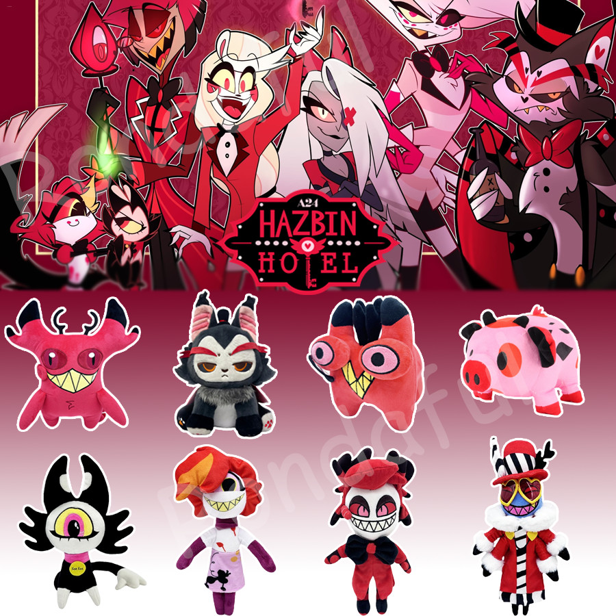 Hazbin Hotel Plush Toy Cursed Cat Alastor Plush Doll Animation ...