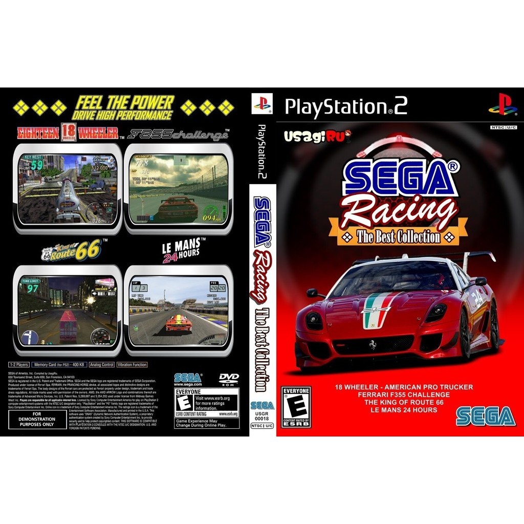 🔥PS2 Games CD DVD 🔥PS2 SEGA RACING -THE BEST COLLECTION 4 IN 1 (DVD ...