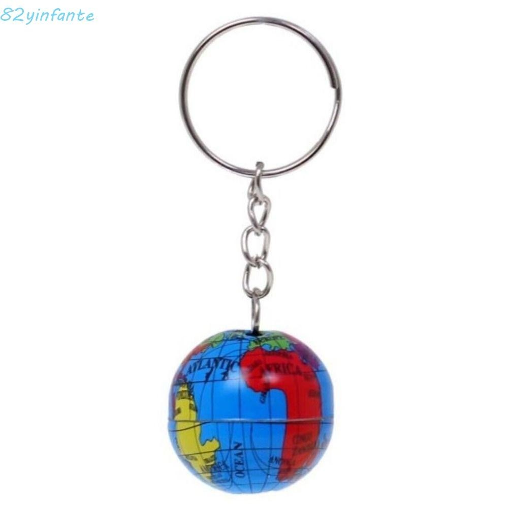 YINFANTE Globe Keychains, Newest Mini Earth World Key Pendant, Art ...