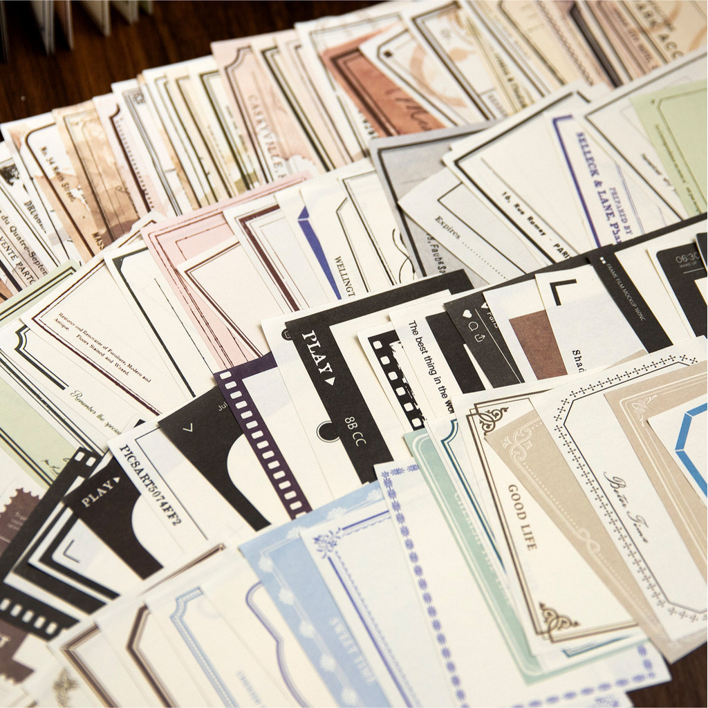 ENWEI 96 Pcs [Free Line Series] Vintage Journal Sticky Notes Writable ...