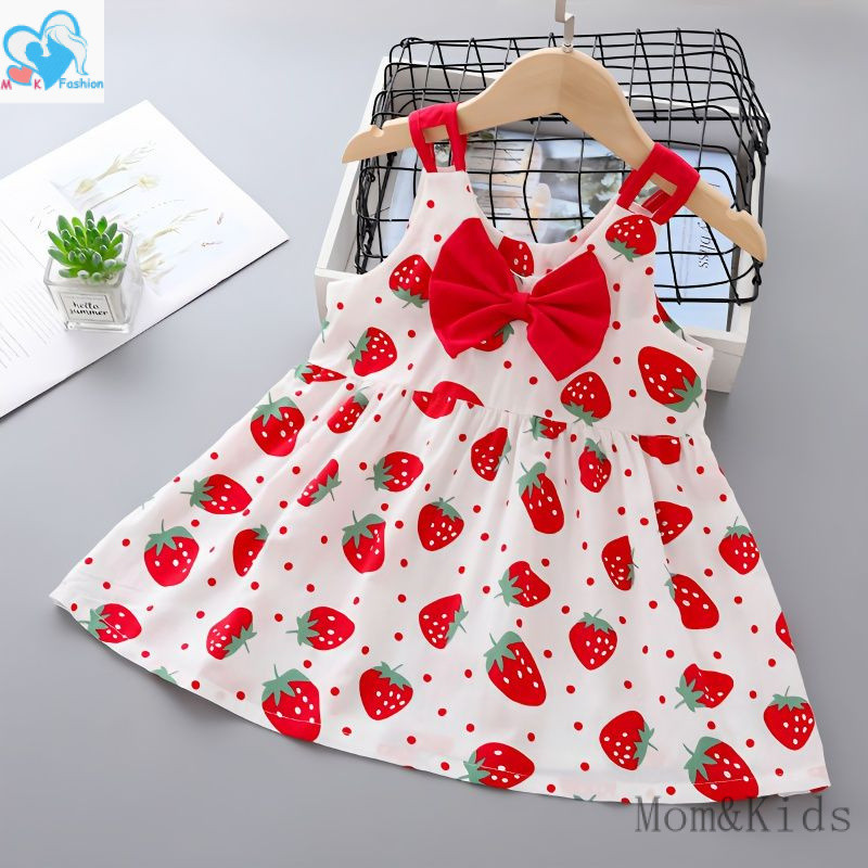 Mom&Kids Korean Style Cotton Sleeveless Girls Dress Baby Skirt Fashion ...