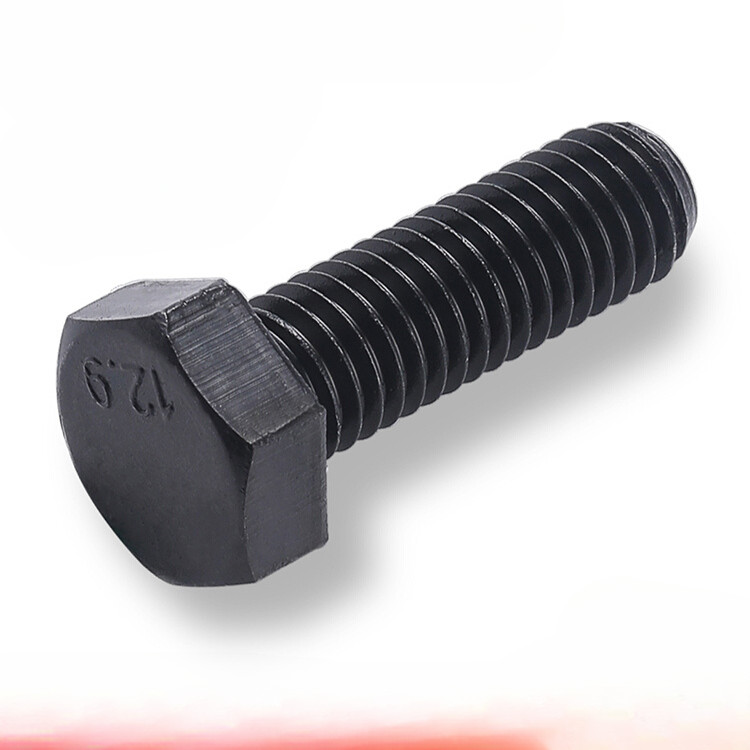 Grade 12.9 High Tensile Steel DIN933 Hex Bolt Full Thread/half thread ...