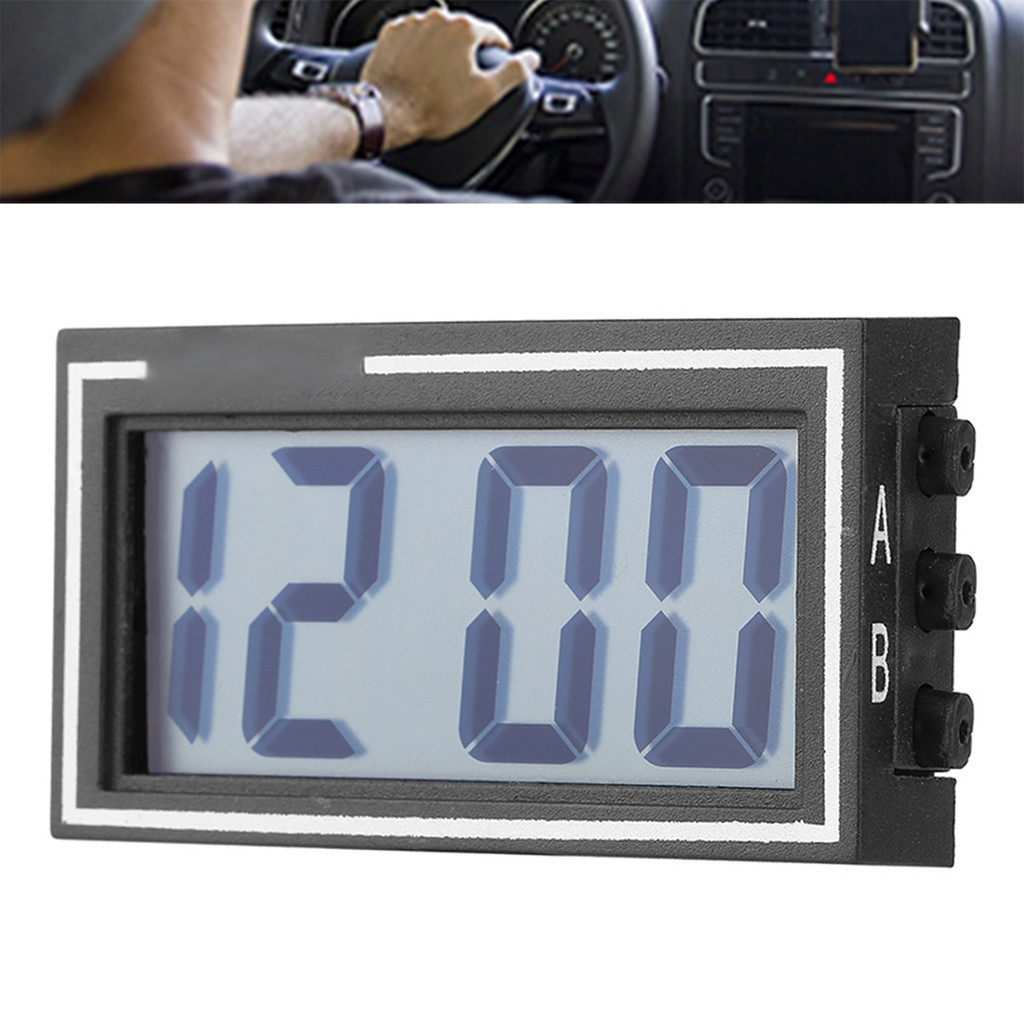 [Auto parts] Auto Car Dashboard Desk Digital Clock Time Date LCD Screen ...