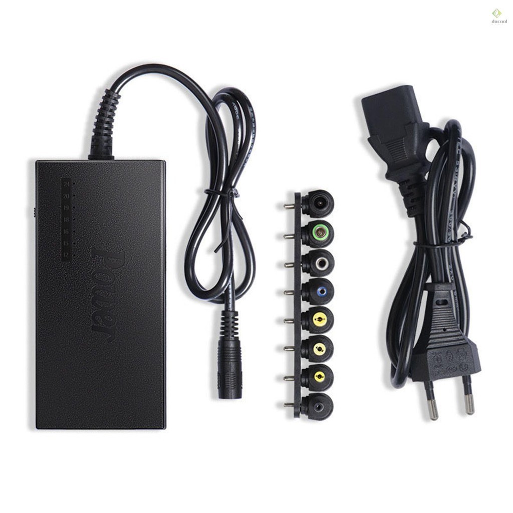 96W Universal Laptop Power Charger AC Adapter with 8 DC Jack Plug ...