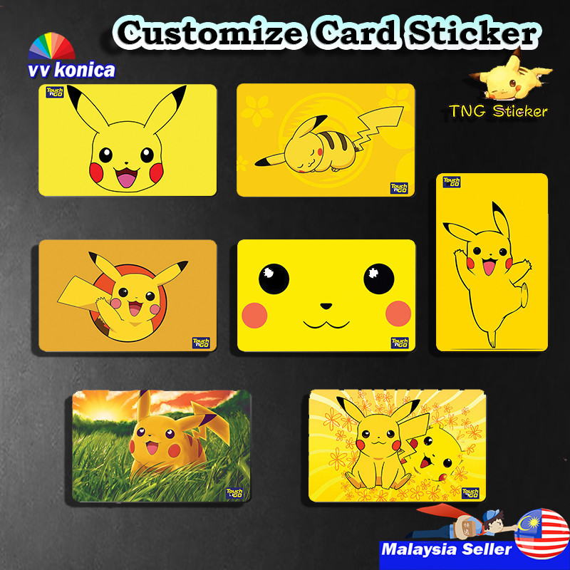 [ POKEMON PIKACHU ] Sticker For Kad TNG Touch N Go Sticker / Bank ...