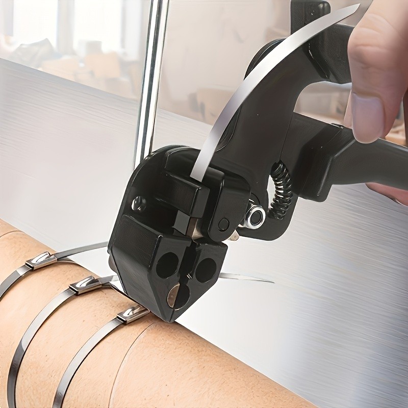 Heavy-Duty Manual Cable Tying Gun - Stainless Steel Fastening & Cutting ...