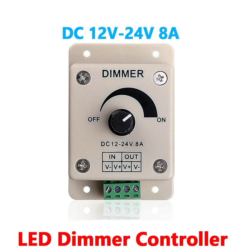 PWM LED-Dimmer 12V/24V 5A - Mit USB Schnellladung Für Wohnmobil & Boot